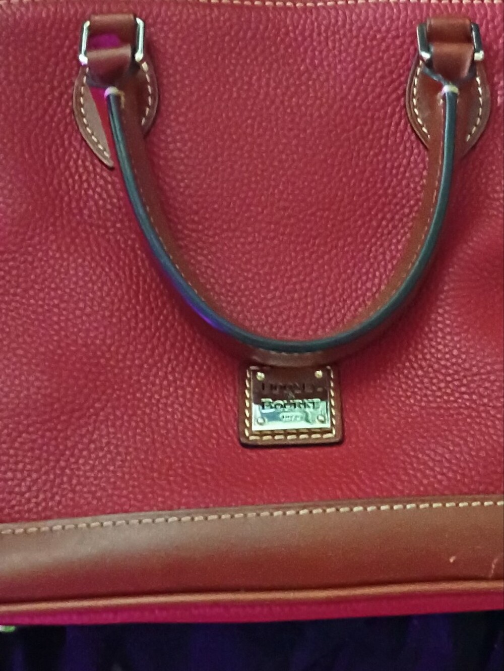 Dooney & Bourke Pebble Grain Zip Zip Satchel